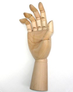 Laurence Mathews Manikin Wooden Hands  